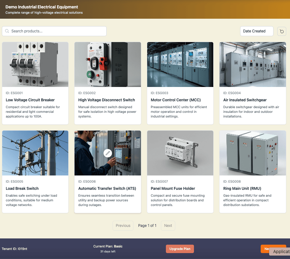Power Grid Solutions Demo